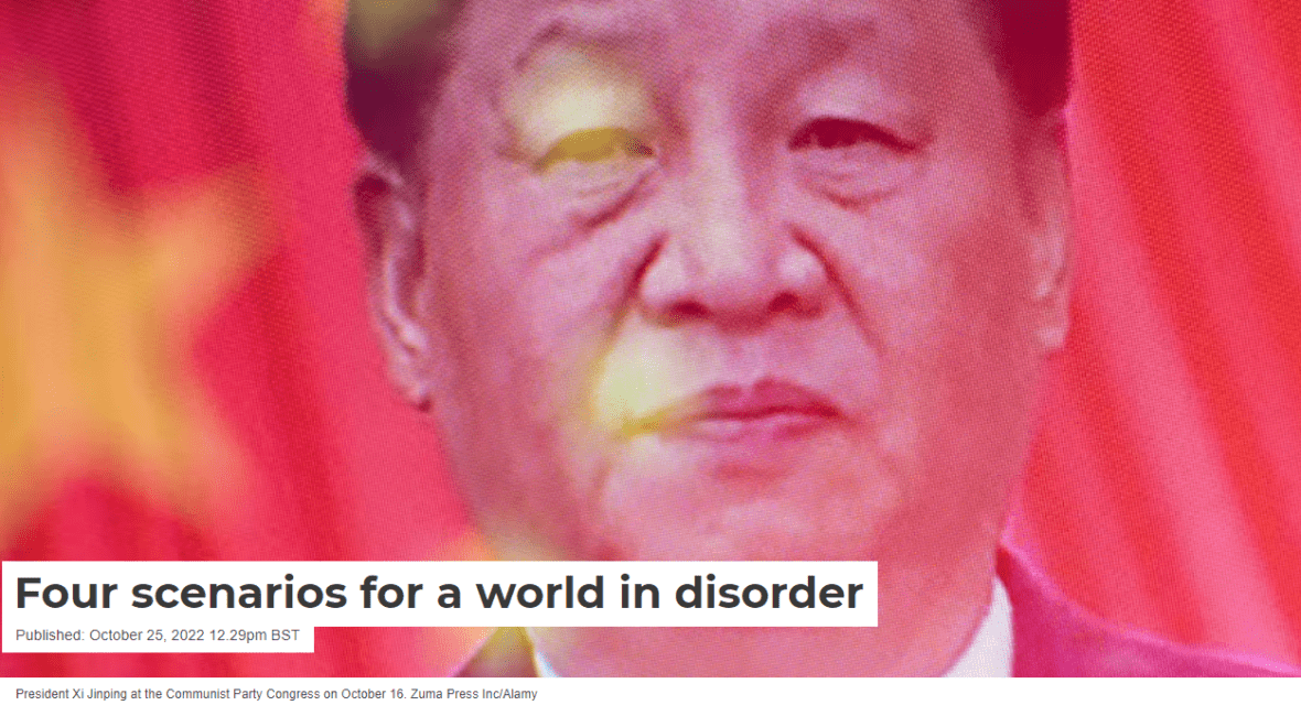 Four scenarios for a world in disorder 一个混乱世界的四种情景